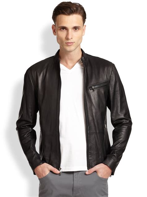 michael kors leather jacket for men